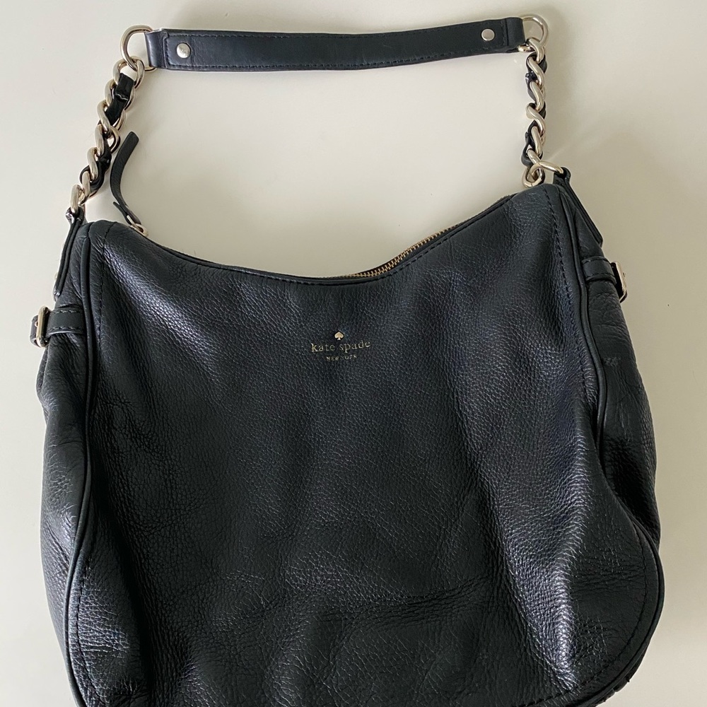 Kate Spade black leather Cobble Hill shoulder bag